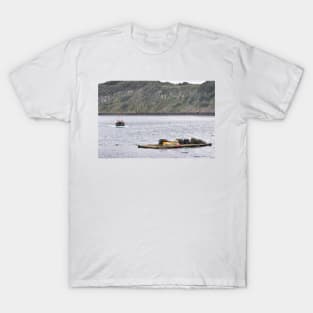 Picking up the pots - Portree Harbour, Isle of Skye T-Shirt